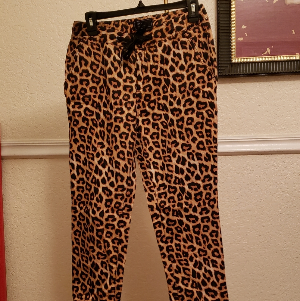 Leopard print pants